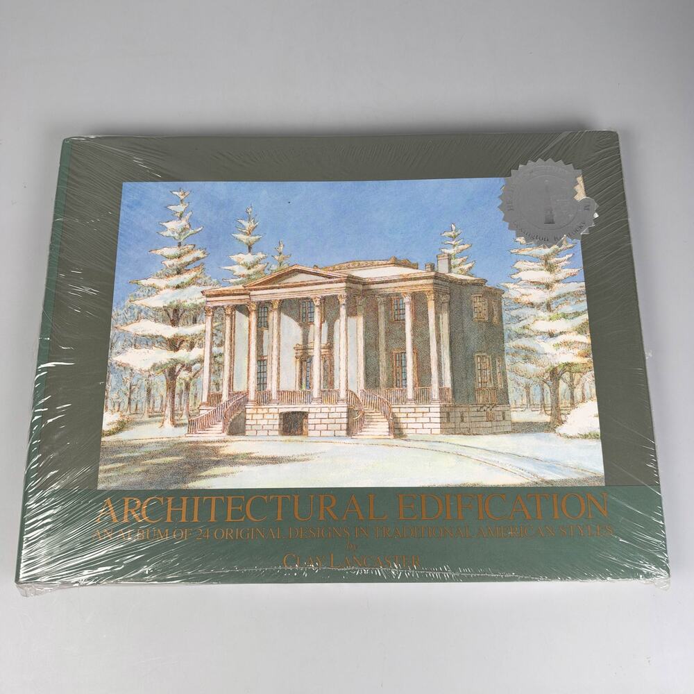 Architectural Edification by Clay Lancaster Hardcover Book 24 Designs NEW